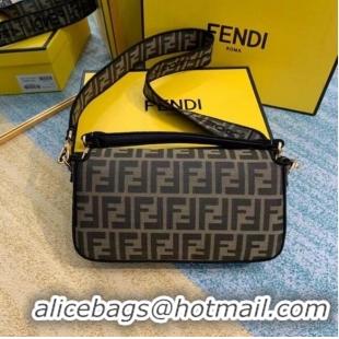 Cheapest Fendi BAGUETTE Brown fabric bag 8BR600A6