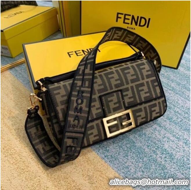 Cheapest Fendi BAGUETTE Brown fabric bag 8BR600A6