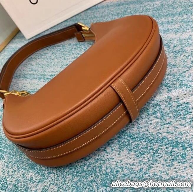 Super Quality Celine MEDIUM STRAP AVA BAG IN SMOOTH CALFSKIN 196923 TAN