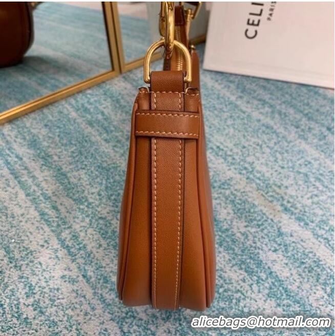 Super Quality Celine MEDIUM STRAP AVA BAG IN SMOOTH CALFSKIN 196923 TAN