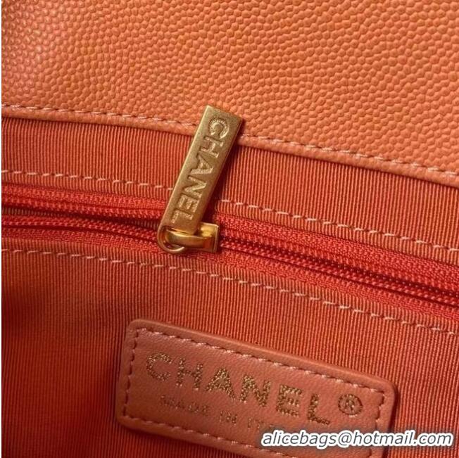 Top Quality Chanel Flap Shoulder Bag Original leather AS2711 orange