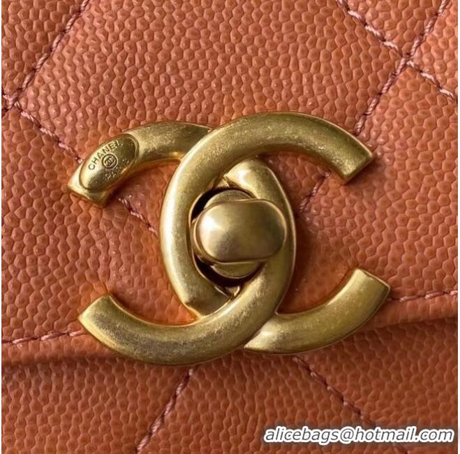 Top Quality Chanel Flap Shoulder Bag Original leather AS2711 orange