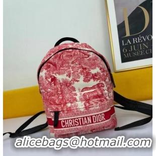 Famous Brand DIOR SMALL DIORTRAVEL BACKPACK M6108 red