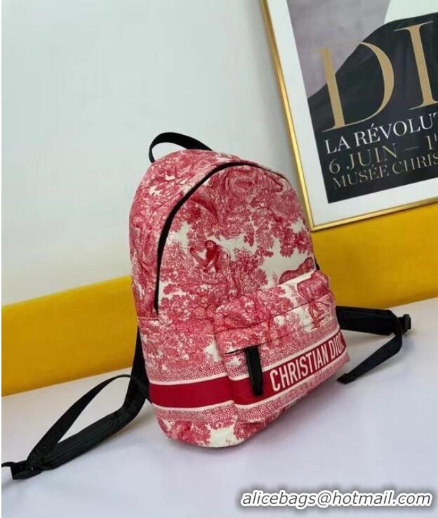 Famous Brand DIOR SMALL DIORTRAVEL BACKPACK M6108 red