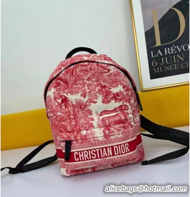 Famous Brand DIOR SMALL DIORTRAVEL BACKPACK M6108 red