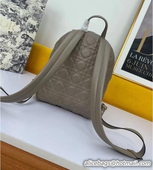 Buy Discount SMALL DIOR BACKPACK Cannage Lambskin M9222U Taupe