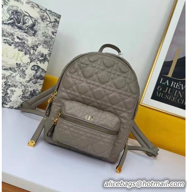 Buy Discount SMALL DIOR BACKPACK Cannage Lambskin M9222U Taupe