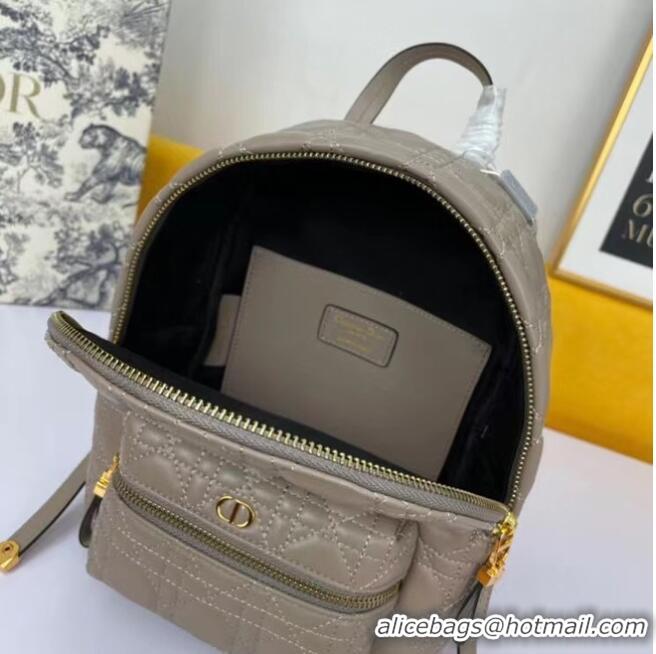 Buy Discount SMALL DIOR BACKPACK Cannage Lambskin M9222U Taupe