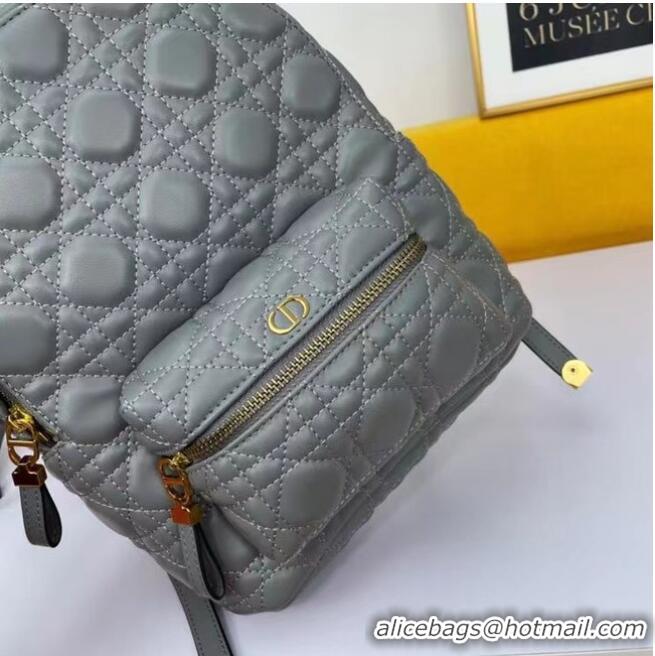 Market Sells SMALL DIOR BACKPACK Cannage Lambskin M9222U grey