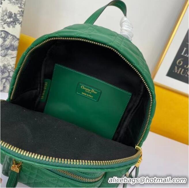 Low Cost SMALL DIOR BACKPACK Cannage Lambskin M9222U green