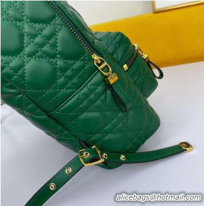 Low Cost SMALL DIOR BACKPACK Cannage Lambskin M9222U green