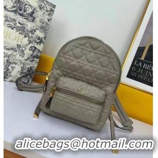 Top Quality Discount SMALL DIOR BACKPACK Cannage Lambskin M9222U light grey