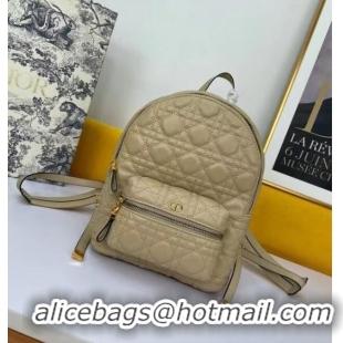 Buy Cheapest SMALL DIOR BACKPACK Cannage Lambskin M9222U Beige