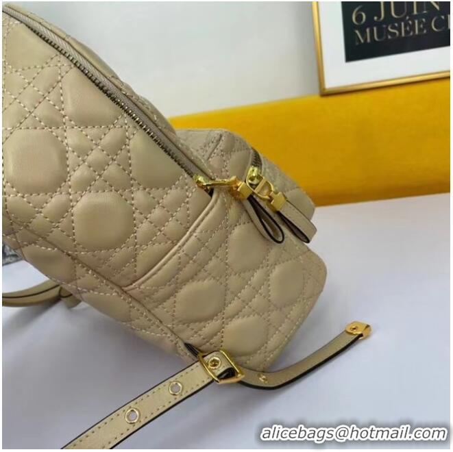 Buy Cheapest SMALL DIOR BACKPACK Cannage Lambskin M9222U Beige