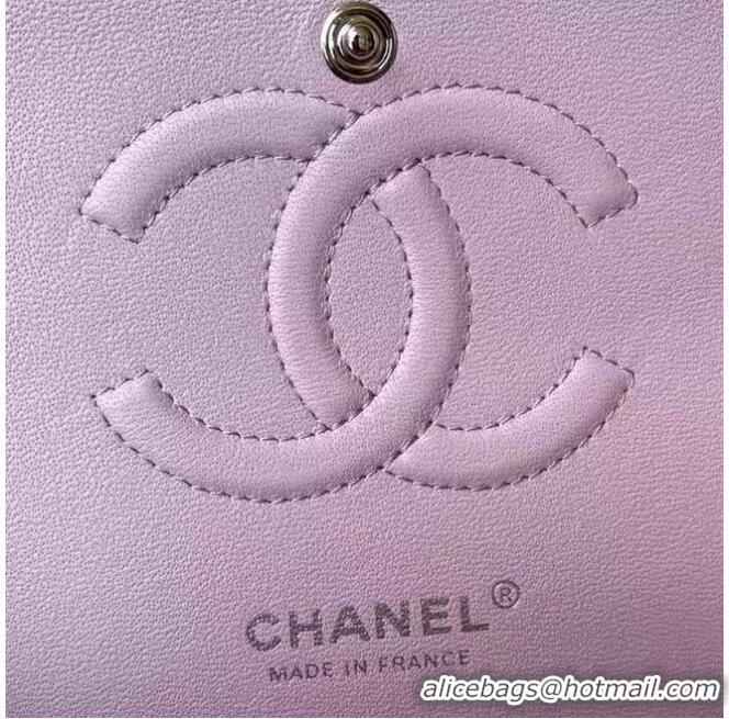 Discount Chanel classic handbag Lambskin & silver Metal A01112 pink