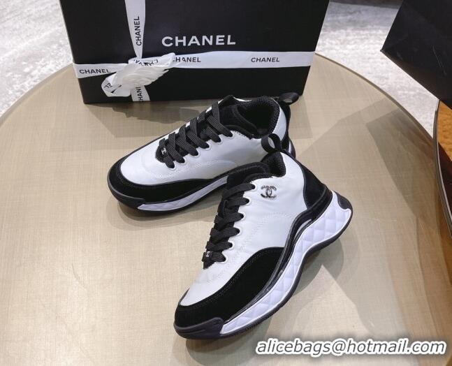 Cheap Price Chanel Nylon and Suede Sneakers G38035 White 2021