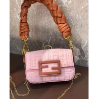 Reasonable Price Fendi mini BAGUETTE cotton bag F6550 pink