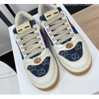 Youthful Gucci GG Denim Screener Sneaker 043072 Dark Blue