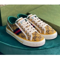 Trendy Design Gucci Tennis 1977 GG Multicolour Low-Top Sneakers 510103 Yellow