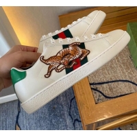 Grade Quality Gucci Ace Sneaker Tiger Embroidery 510113 White 2021