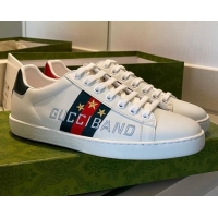 Best Grade Gucci Ace Embroidered Sneaker 510115 White 2021