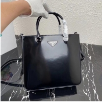 Reasonable Price Prada brushed leather tote 1BA330 Black