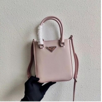 Spot Bulk Prada Small brushed leather tote 1AD331 pink