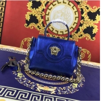 Unique Style Versace Original Calfskin Leather Bag FS1040 blue