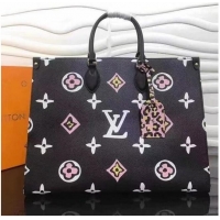 Buy Discount Louis Vuitton ONTHEGO Original Leather GM M45815 Black