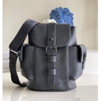 Top Quality Louis Vuitton Christopher XS Backpack Taurillon Leather M58495 Black