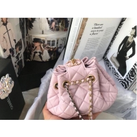 Cheapest CHANEL Original Leather Rope Bag AS1802 Pink