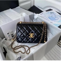 New Fashion Chanel Flap Shoulder Bag Original leather AS2649 black