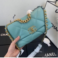 Buy Discount CHANEL 19 Flap Bag AS1160 AS1161 AS1162 Blue Sky