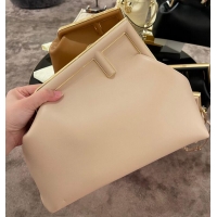 Cheapest Fendi Original Leather Clutch Bag 56833 Cream