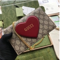 Top Quality Gucci Horsebit 1955 wallet with chain 648948 brown