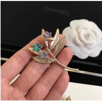 Traditional Discount Chanel Brooch CE6639 Blue