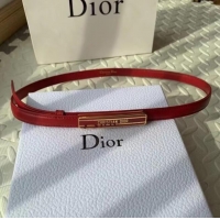 Unique Discount DIOR-ID BELT Raspberry Smooth Calfskin 15 MM B0109UM Red