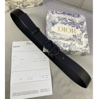 Good Product DIOR-ID BELT Raspberry Smooth Calfskin 30 MM B0110UM Black