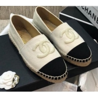 Discounts Chanel Denim Espadrilles G29762 White 2021