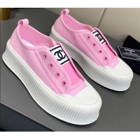 Trendy Design Chanel Canvas Platform Open Sneakers 060977 Pink 2021