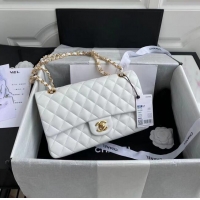 Discount Chanel 2.55 Series Flap Bag Original Sheepskin Leather A1112 White