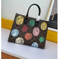 Elegant Louis Vuitton ONTHEGO Monogram Cameo printed canvas MM M59245