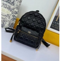 Low Cost SMALL DIOR BACKPACK Cannage Lambskin M9222U black