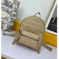 Buy Cheapest SMALL DIOR BACKPACK Cannage Lambskin M9222U Beige