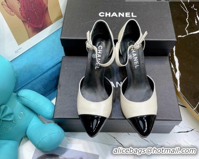 Good Taste Chanel Calfskin Wedge Pumps 080904 White 2021