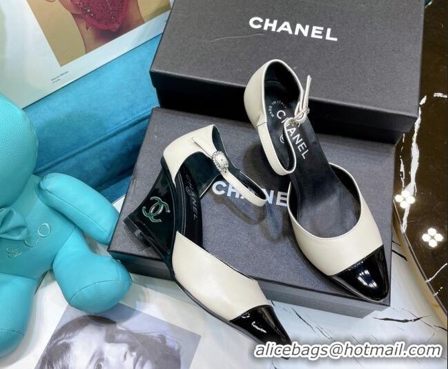 Good Taste Chanel Calfskin Wedge Pumps 080904 White 2021