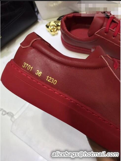 Good Product Common Projects Leather Sneaker CP2135 Red