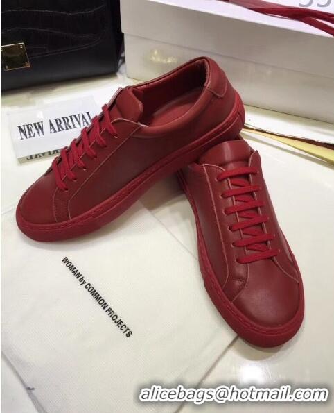 Good Product Common Projects Leather Sneaker CP2135 Red