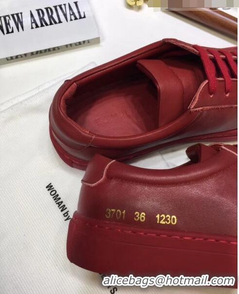 Good Product Common Projects Leather Sneaker CP2135 Red