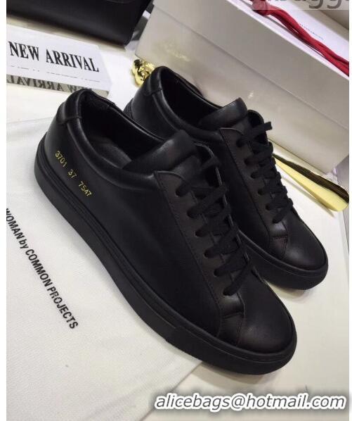 Low Cost Common Projects Leather Sneaker CP2135 Black